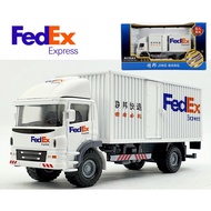 FedEx Express Post Truck, Die Cast model 1:60 scale Full Metal Model Toy gift