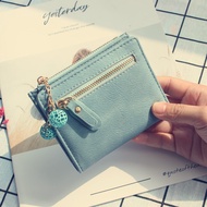 Dompet Perempuan Pendek Women Short Wallet Purse With Card Holder PU Leather Dompet Wanita Kecil