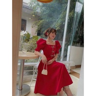 Bigsize stone bow Maxi dress 60-85 kg