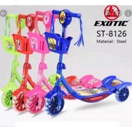 EXOTIC 3-WHEEL BASKET SCOOTER / 3-WHEEL CHILDREN'S SCOOTER SCOOTER