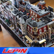 DHL Lepin STADT Street view architecture Creators  15002 15003 15004 15005 15007 15008   15035 Leed