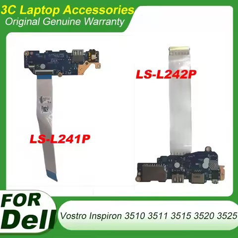 LS-L241P LS-L242P For DELL Vostro Inspiron 3510 3511 3515 3520 3525 Switch Power Button USB Audio Bo