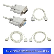 RS232 DB9 Cable 9 Pin Male To Female Serial Port Industry Adapter Extension Cord For Computer PC 1 2