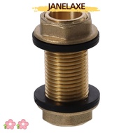 JANELAXE932JN Tube Adaptor, Brass G1/2 G3/4 G1 Male Bulkhead Fitting, Water Tank Adapter Hose Fittin