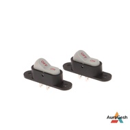 [AuraGesh] 1/5PCS Boat Button Switch White 2 Pin Light ON/OFF 250V 6A AC AMP 125V 10A Electric Wok H
