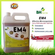 ♩(5LITER) EM4 Effective Microorganisms EM4 Penternakan EM4 Perikanan Em4 Pertanian Baja EM Beta Fish
