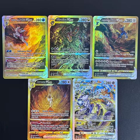Diy Pokemon PTCG Arecus Giratina Origin Forme Dialga Palkia MEWTWOVstar GG67 GG68 GG69 GG70Universe 