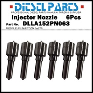 6x Diesel Fuel Injector Nozzle Tips DLLA152PN063 105017-0630 6202-13-3330 for KOMATSU 4D95 6D95 1051