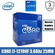 Intel Core I7-12700F 12th Gen Processor - Alder Lake (25MB Cache, 3.6Ghz)