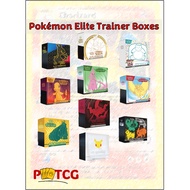 Pokémon Elite Trainer Boxes (ETB) Sealed boxes/151 ETB/Obsidian flames ETB/Celebrations ETB/Crown ze