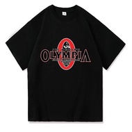 SARB OLYMPIA Men Gym Cotton T-Shirt Printed Sports T Shirt Short Sleeve Tshirt Oversize Summer Sport