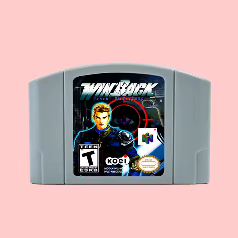 Operation WinBack Game Cartridge for 64 Bit NTSC USA PAL EUR Consoles N64 Game Card