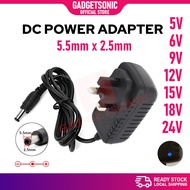 AC To DC 5V 6V 9V 12V 15V 18V 24V 5.5mm x 2.5mm Power Adapter UK 2A 2000mA Voltage Converter Charger