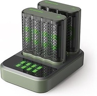 GP RECYKO 2 Pack GP M452 USB Charger + 8 x RECYKO AA 2600mAh Batteries + USB Charging Dock