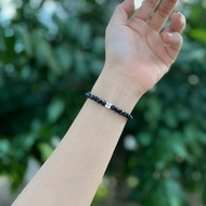 Lucky Spinel bracelet 3-5mm faceted cut compatible with Water element and Wood element