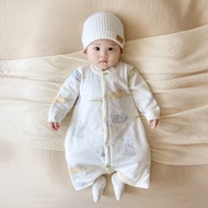 Túi Ngủ Trẻ Sơ Sinh Xuân Thu Chăn Chống Đạp Mùa Đông Trẻ Em Đồ Ngủ Giữ Ấm Áo Liền Thân Chần Bông Cho