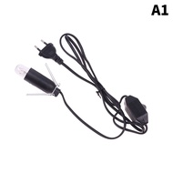 1.5m Power Cord Cable with Dimmer ON OFF Switch Metal Clip E14 E12 Base Hanglamp Holder Socket Plug