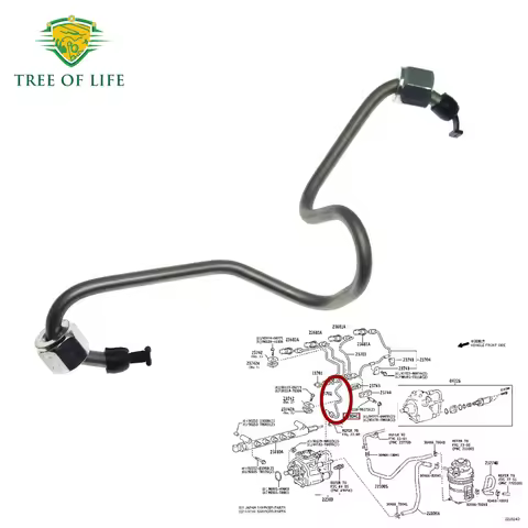 Pipe Sub-Assy Fuel Inlet For Toyota Hilux 1KD-FTV 3.0L 2KD-FTV 2.5L 2005-2015 23804-30050 Fuel Injec