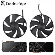 For NVIDIA GeForce RTX 4090 Founders Edition Video Card Fan AD4A31K04 AD4A31K05 RTX4090 Graphics Car