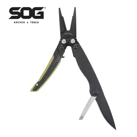 SOG 5 Tools Mini Compact Pliers Multitool Lightweight Survival Hand tools EDC Folding Knives for Out