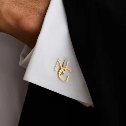 Customized Groom's Wedding Cufflinks, Groomsman Gift, Personalized Stainless Steel Jewelry, Husband'