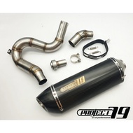 Project79 Exhaust Ekzos Piping Slip On Muffler Stainless Steel Benelli 502C Project79 QPM04SV/BK/CB/