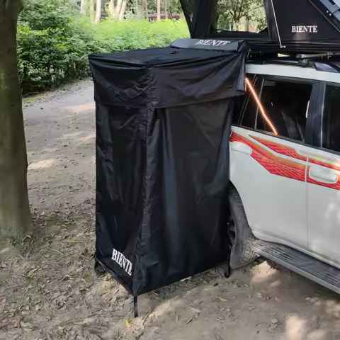 Outdoor Camping Privacy Bathroom Tent Car Side Shower Room with Roof Awning for Roof Rack Toilet Veh
