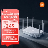 小米（MI）Redmi 路由器 AX5400 Wi-Fi6 无线速率AX5400 高通多核处理器 5G速度提升20% 抢先体验