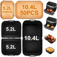 UDUK Accessoires de Friteuse à Air Chaud pour Ninja AF500EU 10,4L et 5,2L, 3 PCS Moules en Silicone 