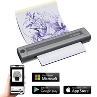 AIMO T08FS/X5-Migosy Mini Tattoo Printer Thermal Template Machine Printable Shading Image Rechargeab