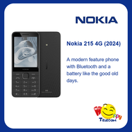 NOKIA 215 Y2K 4G โทรศัพท์มือถือรุ่นขั้นสูงของ Nokia 3310โทรศัพท์ผู้สูงวัย TA-1613สีดำคลาสสิก