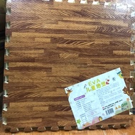 Wood grain foam floor covering, size 60x60cm, 1cm thick floor tiles