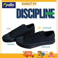 (K1)Pallas Jazz Star 407‑196 ABK – Kasut Sekolah Lelaki/Perempuan | Hitam Bertali | Saiz 1-10 (B025)