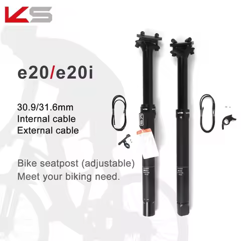 KS E20/E20-i with remote control dropper KS seat post 30.9/31.6mm bicycle seatpost travel 125mm adju