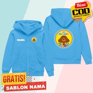 Hey Duggee Character Kids Zipper Hoodie Jacket Boys & Girls Zipper Jacket/ Custom Name Hey Duggee Ch