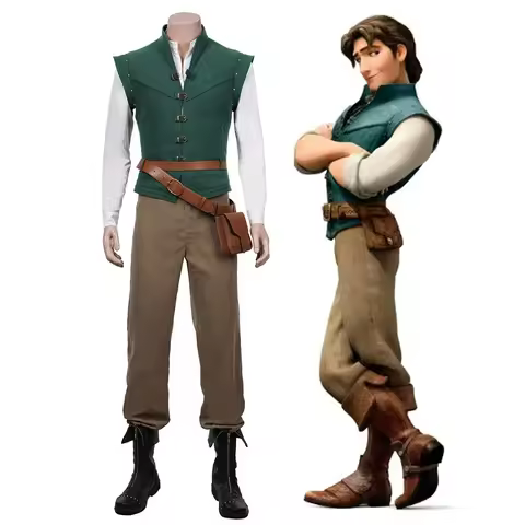 Flynn Rider Tangled Rapunzel Cosplay Costume Adult Carnival Uniform Halloween Anime Halloween Costum