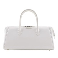 Pre-owned Hermès Parribonne Bay PM handbag, made in France with Epsom leather, white, 2006, double z