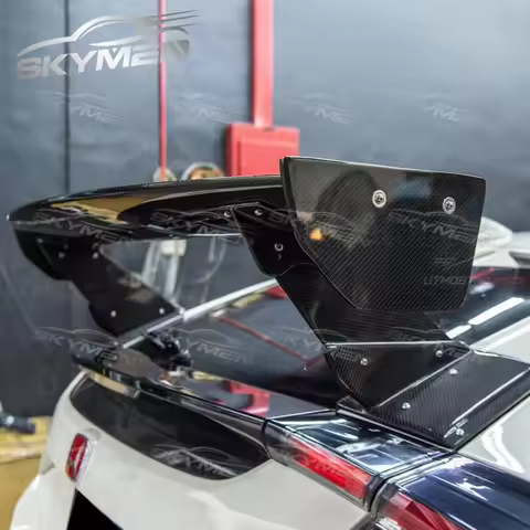 For Civic TypeR FK8 FK7 Hatchback Varis-styl Carbon Fiber Glass GT Spoiler Body Kit For FK8 Type R F