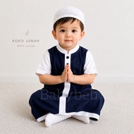 Koko Jubah Baju Pakaian Anak Muslim Laki Lucu Murah Cod Pakistan Fahri Black Panther Shorban ZAayn B