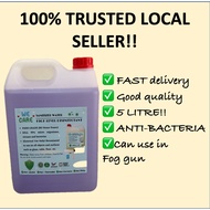 Disinfectant Solution Suitable for Automizer Spray Gun Disinfectant Liquid Non-alcohol Sanitizer 5 Liter 5L