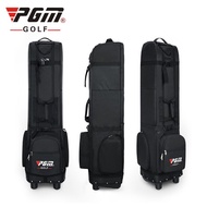 Reduce the price! PGM durable foldable thickened black waterproof golf travel bag cover with wheels
