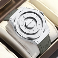 LIGE Sub แบรนด์ FOXBOX นาฬิกาข้อมือสำหรับผู้ชายความคิดสร้างสรรค์ตัวชี้เลื่อนกีฬากลางแจ้งน้ำนาฬิกาควอ