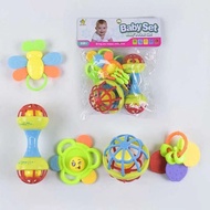 AAKids Rattle Toys Baby Rattles Baby Soft Rubber Bells Hand Bells 0-3 months 1yr old, safe for baby