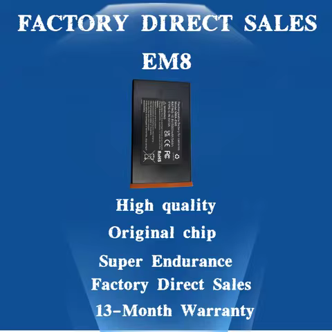 New EM8 Battery for Power Mag 5000mAh Rechargeable Lithium Moultrie Camera Battery Moultrie Edge, Ed