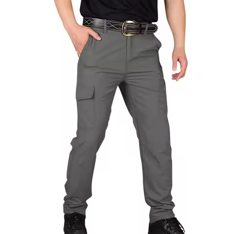 Men's Cargo Pants Men Drawstring Cotton Track Pant New Waterproof Cargo Pants Autumn New Straight Sw