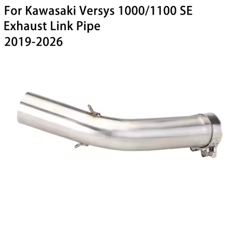 KLZ1000 Exhaust Middle Link Pipe for Kawasaki KLZ1000 KLZ1100 Versys 1000/1100 SE 2019-2026 51mm Mot