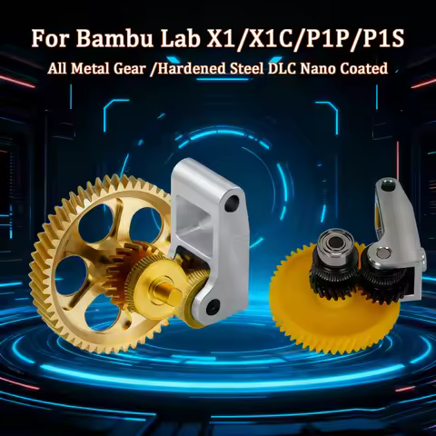 Upgrade Extruder Gear For Bambu Lab P1P X1 Extruder Hardened Steel Assembly For Bambulab P1S P1P X1 