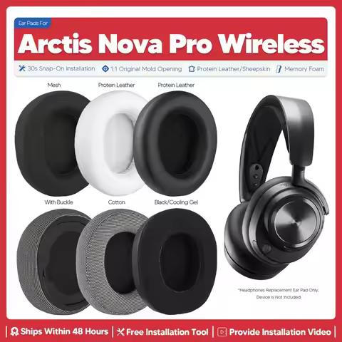 Replacement Ear Pads For SteelSeries Arctis Nova Pro Wireless Headphone Accessories Earpads Earmuffs