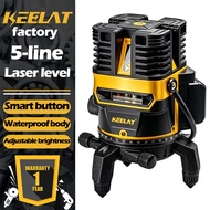KEELAT 5 Lines 6 Point Adjustable Laser Level 360° Rotary Indoor Outdoor Self Leveling Measuring Too