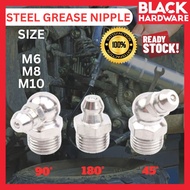 Black Hardware Lubricant Grease Pump Nozzle Grease Gun Nozzle Pam Gris Fitting Grease Nipple Grease 